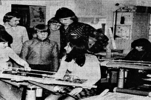 Bilde av Sandar Yrkesskole - Yrkesskolens dag 1975